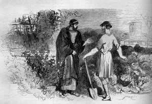 Římský císař Dioklecián (245-313) v Salone. od French School