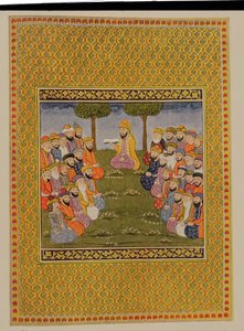 The Skylights of Knowledge and History, ilustrace pro The Arabian Nights, 1895 (barevná rytina) od French School