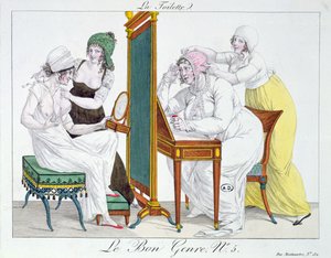 The Toilet, ze série Le Bon Genre, začátek 19. století od French School