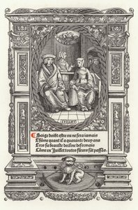Dvanáct věků člověka: červenec (litho) od French School