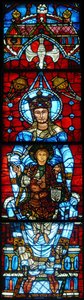 Panna a dítě: Okno Notre Dame de la Belle Verriere od French School