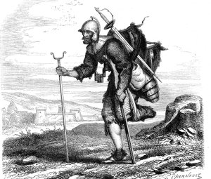 The War (Symbol) Lansquenet - tisk J.M. Metelli 1867 od French School