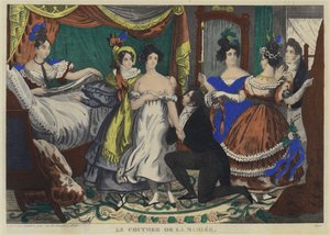 Nevěstin večerníček (barevná litografie) od French School