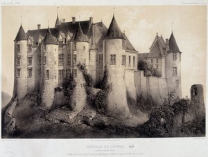 Hrad Luynes - Litografie od French School