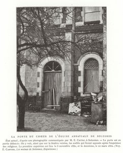 Dveře na kůr opatského kostela Solesmes, Francie od French School