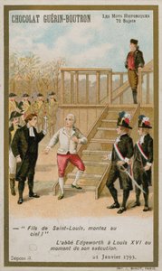 Poprava francouzského krále Ludvíka XVI., 21. ledna 1793. (chromolitho) od French School