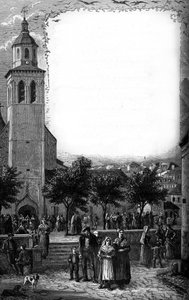 Rodina Bernadette Soubirous (1844-1879) v Lourdes, Hautes Pyrenees (65) od French School