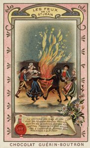 Požáry svatého Jana (chromolitho) od French School