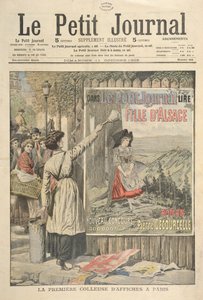 První ženský plakát v Paříži, z le Petit Journal, 11. října 1906