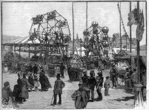 Hry festivalu v Paříži v roce 1888. od French School
