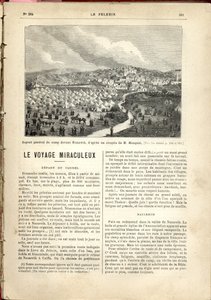 Celková podoba tábora před Nazaretem podle náčrtu M. Mougeot., Le Pèlerin od French School