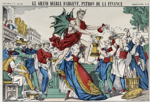 Velký stříbrný ďábel, šéf financí - obraz Epinalu od French School