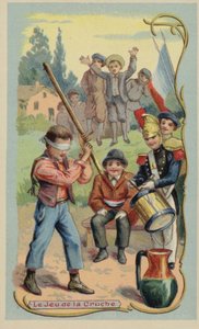 Hra na džbán (chromolitho) od French School