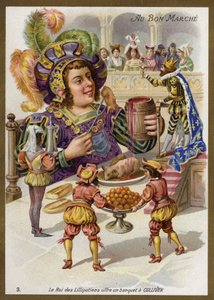 Král liliputů pořádá banket pro Gullivera (chromolitho) od French School