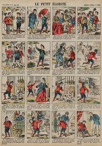 Malý egoista (barevná rytina) od French School