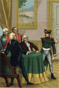 Obnova z roku 1815: Joseph Fouche, ministr policie Napoleona I., nechal 7. července 1815 uvést pruského důstojníka do místnosti, kde se konala komise prozatímní vlády vedená králem Ludvíkem XVIII. od French School