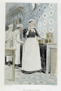 Sluhové: vařič - v „Nos contemporains“ od Octave Uzanne od French School