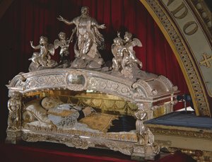 Svatyně svatého Vincence de Paul (1581-1660) 1827 (stříbro) (viz také 248113) od French School