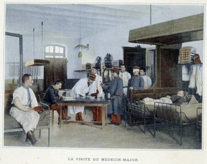 Návštěva majora - v ""Album militaire"" - pěchota: vnitřní služba od French School