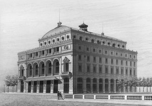Theatre Lyrique, nyní Theatre de la Ville, Place du Chatelet, Paříž od French School