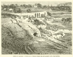 Theatre de Syracuse (rytina) od French School