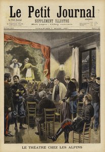 Divadelní zábava zajišťovaná francouzskými alpskými jednotkami od French School