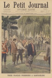 Třináct francouzských vězňů na Svaté Heleně (barva litho) od French School