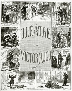 Divadlo Victora Huga, 19. století (č. rytina) od French School