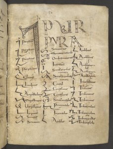 Tironský rukopis, MS 37518 f.27r, Paříž, Saint-Germain-des-Prés. od French School