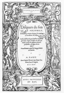 Titulní strana „Rozpravy o snu polifilie“ od French School