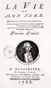 Titulní strana "Život mého otce", 1788 od French School