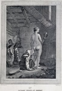 Záchod čarodějnice před sabatem - Francie od French School