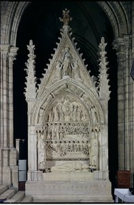 Hrob Dagoberta I. (605-39) krále Franků, obnoven Adolphe Victore Geoffrey-Dechaume (1816-92) v roce 1862, kolem 1263 od French School