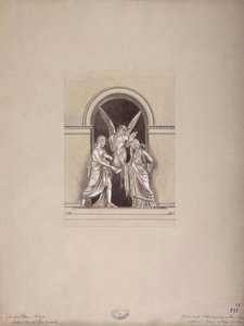 Hrob Felixe a Elisy Baciocchi, bazilika San Petronio, Bologna, kolem 1900-20 od French School
