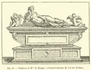 Hrobka Madame de Birague, v Sainte-Catherine du Val des Ecoliers od French School