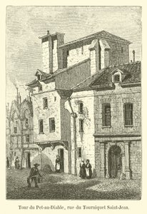 Věž Pet-au-Diable, rue du Tourniquet Saint-Jean od French School