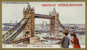 Tower Bridge, Londýn (chromolitho) od French School