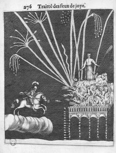 Treatise of Bonfires, ilustrace z Praxe of War od Francoise Malthuse, Paříž, 1656 od French School