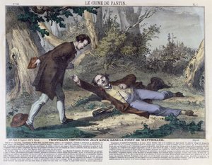 Troppmann otráví Jeana Kincka v lese Wattwiller, 1869 od French School