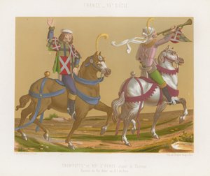 Trumpeter a King of Arms volají po zahájení turnaje od French School