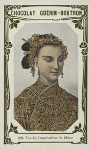 Tse-hi, Imperatrice de Chine (barevná fotografie) od French School