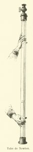 Tube of Isaac Newton (rytina) od French School