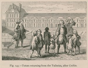 Učitelé vracející se z Tuileries po Cochinovi od French School