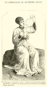 Astrolog z patnáctého století (rytina) od French School