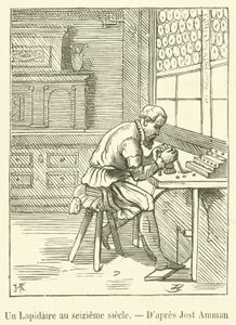 Lapidárium v ​​šestnáctém století (rytina) od French School