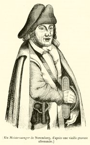 Un Meistersaenger de Nuremberg (rytina) od French School