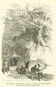 Poustevník v Kjótu (rytina) od French School