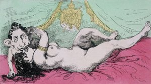 Pod vládou říše: Výchova prince. Karikatura Evžena Ludvíka Napoleona (1856-1879), syna Napoleona III. sd. 19. století od French School