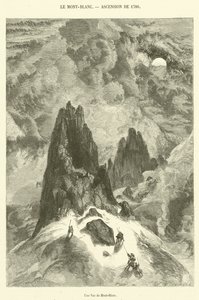 Pohled na Mont-Blanc (rytina) od French School