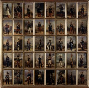Uniforma 1. a 2. císařství, Malba na dřevě, konec 19. století. od French School